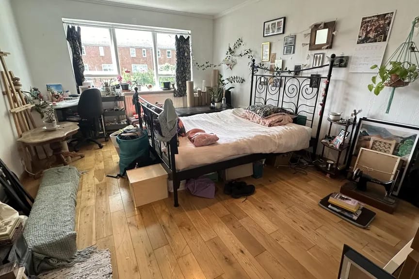 Bedroom — before, as photographed